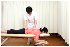 背骨の整体風景写真