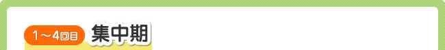 1~4回目 集中期