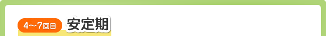 4~7回目 安定期